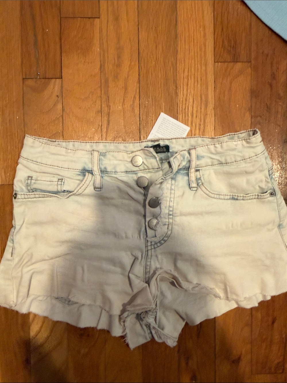 wild fable Light Wash Button-Front Denim Shorts